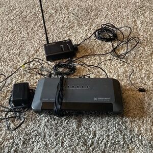 Universal remote control and RF sensor receiver kit bundle.